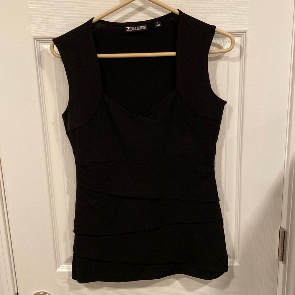 Black New York and Company Dressy Top